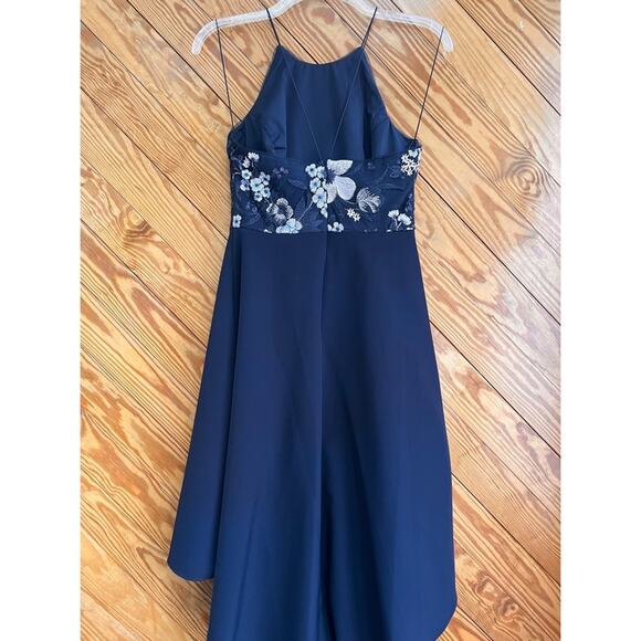 Aidan by Aidan Mattox Floral Embroidered Hi Lo Dress - Picture 6 of 10